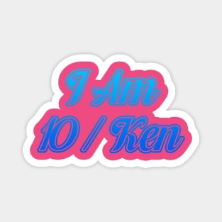 I Am 10/Ken (Blue): A Barbie Inspired Design Magnet