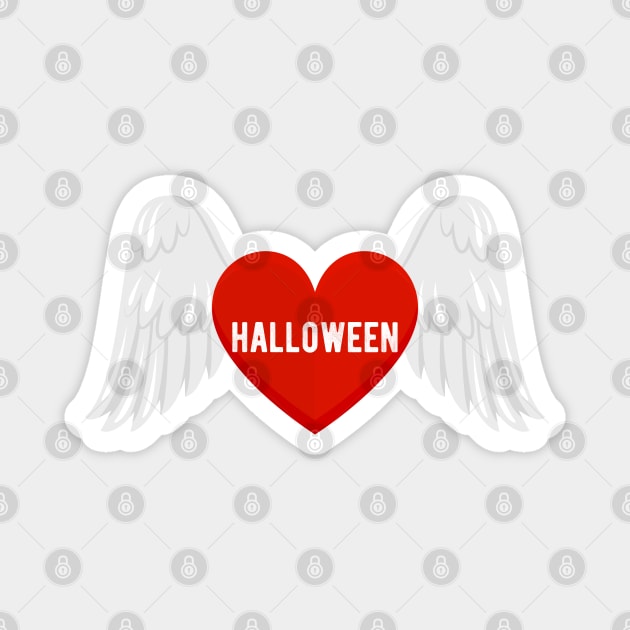 I Love Halloween Magnet by Eric Okore