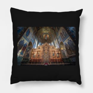 Church of the Savior on Spilled Blood in Saint Petersburg, Russia Pillow