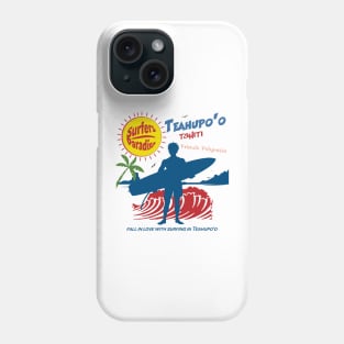 Teahupoo Tahiti Surfer Phone Case