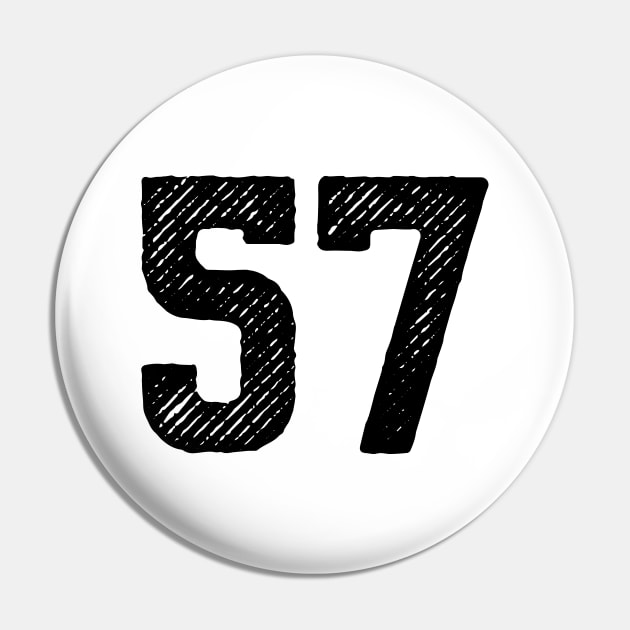 Fifty Seven 57 Pin by colorsplash