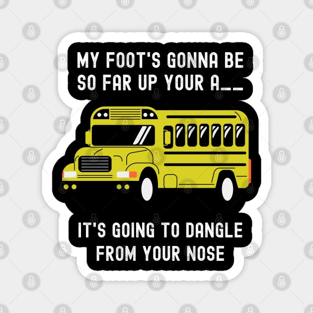 School Bus Driver Magnet by Xtian Dela ✅