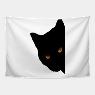 black cat face Tapestry