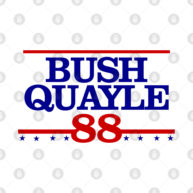 Bush Quayle 88 by Tee Arcade