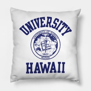 80's Vintage university Hawaii apparel Pillow