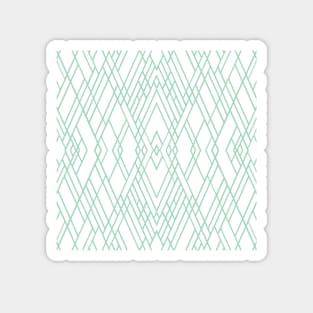 Map Mirror Mint Green Magnet