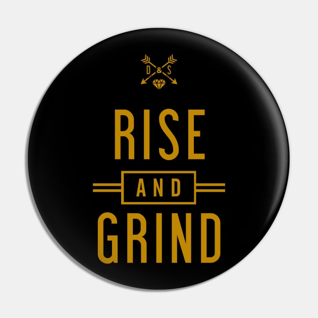 Rise & Grind Pin by DreamersAndSchemersDesign