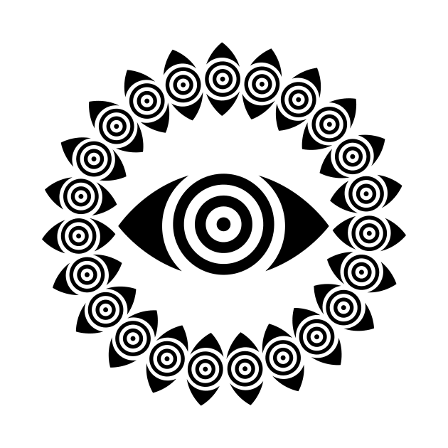 Hypnotic Eye Circle by artforfun42