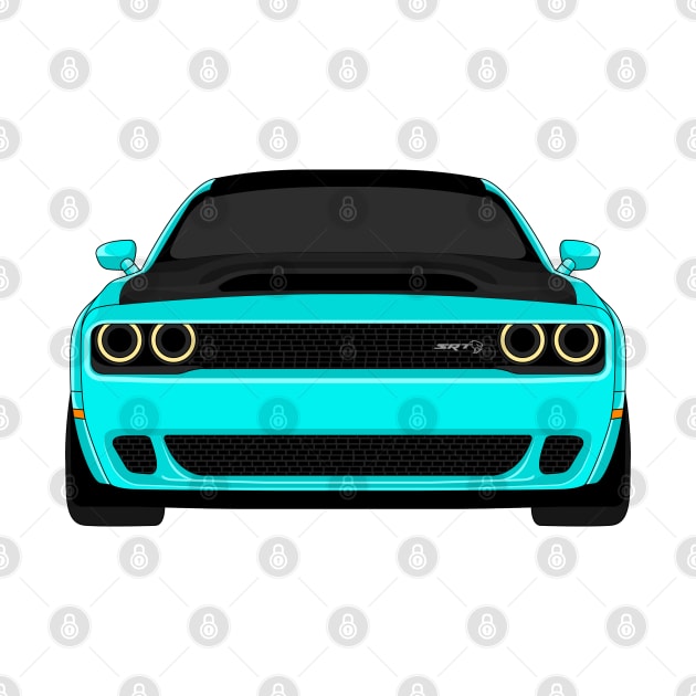 DODGE DEMON FRONT AQUA by VENZ0LIC