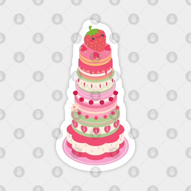 strawberry shortcake Magnet by Aesthetic_cornerr