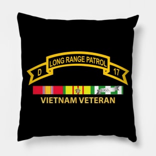 Troop D 17th Cav Long Range Patrol Vietnam Vet w VN SVC Pillow