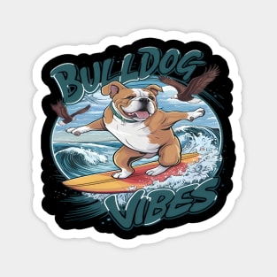 Majestic Boxer Surfer Surfing Magnet