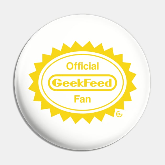 Official GeekFeed Fan Pin by GeekFeed