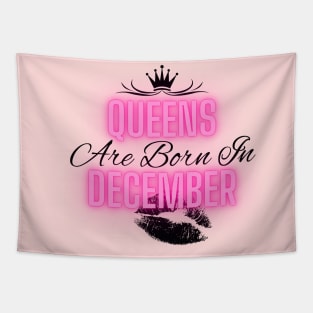 Queens are born in December - Quote Tapestry