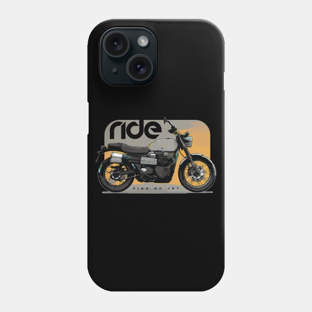 Ride triumph scrambler 900 cyber Phone Case by NighOnJoy