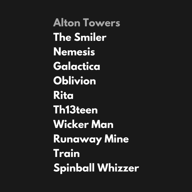 Alton Towers Ride Collection by Ckrispy