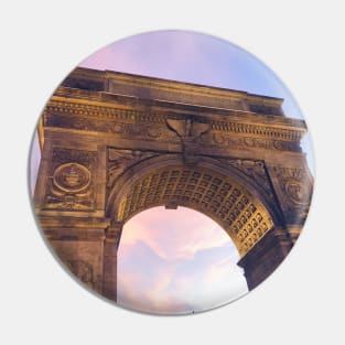 Washington Square Park Pastel Sunset Arch Pin