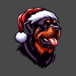 Rottweiler Santa Claus T-Shirt