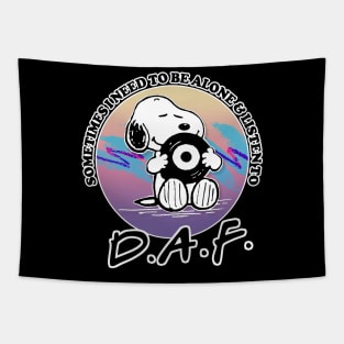 DAF Vinyl Record Fan Design Tapestry