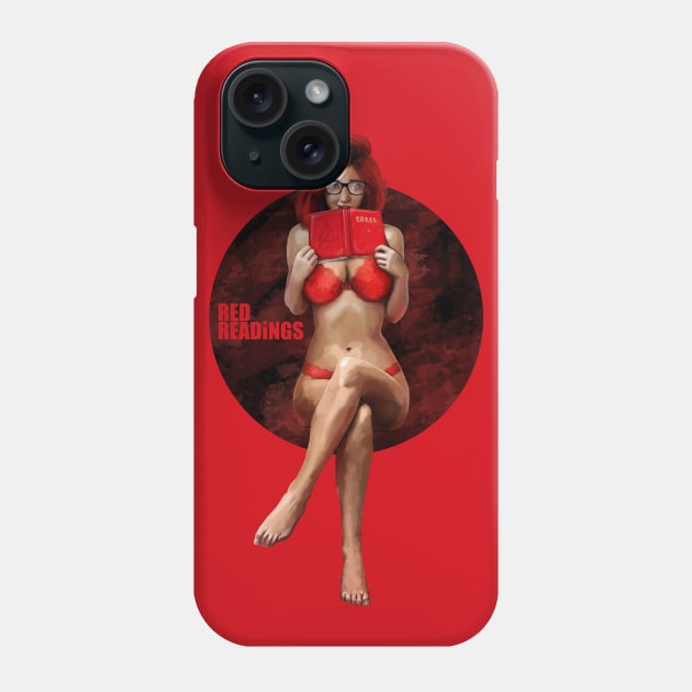 Red Readings Phone Case by albertobravoart