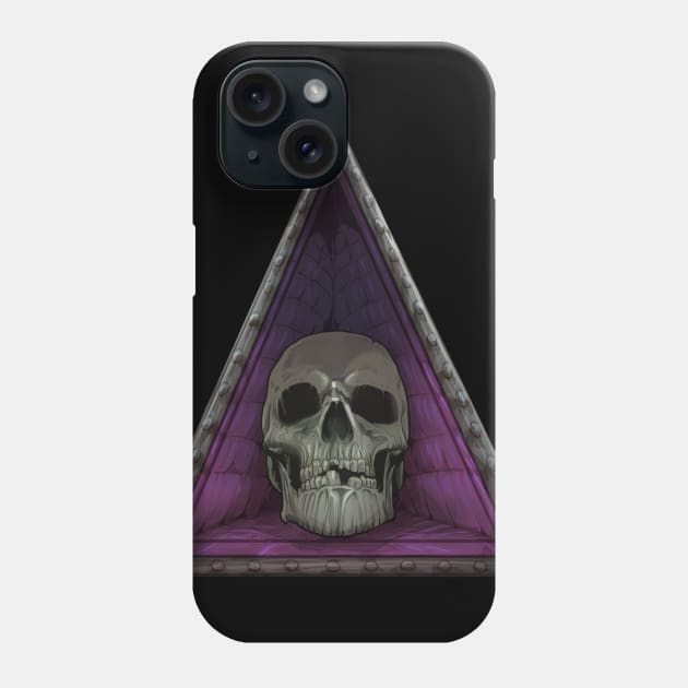 Skull Inset Phone Case by JohnLattaArt