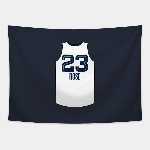 Derrick Rose Memphis Jersey White Qiangy Tapestry by qiangdade