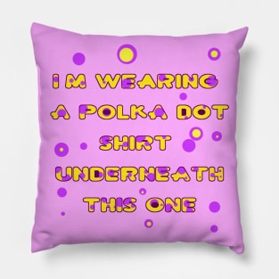 Polka dot meme (no box) Pillow