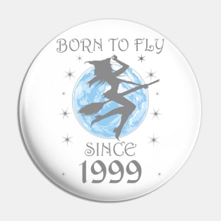 BORN TO FLY SINCE 1939 WITCHCRAFT T-SHIRT | WICCA BIRTHDAY WITCH GIFT Pin