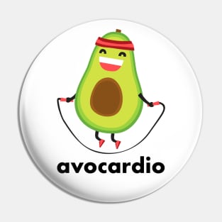 Avocardio - avocado doing cardio Pin