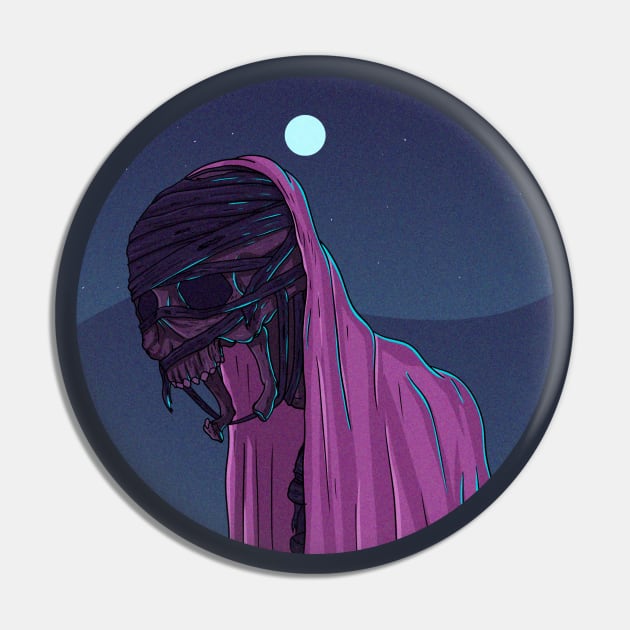 Mummy Desert Night Pin by artub