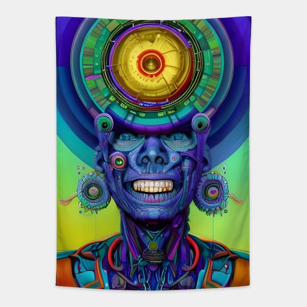 Techno-Shaman (14) Tapestry by TheThirdEye