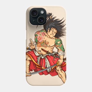 Vintage Samurai Warrior Illustration Phone Case