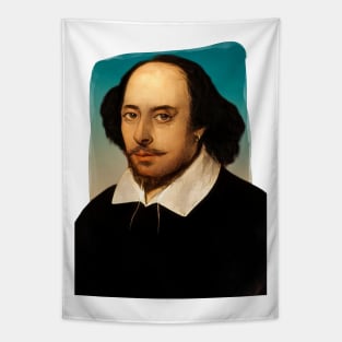 Famous Playwright William Shakespeare illustration Tapestry