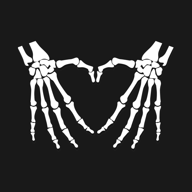 Boney Hands Heart - Xray Tech - T-Shirt | TeePublic