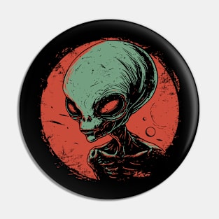 Alien Head Pin