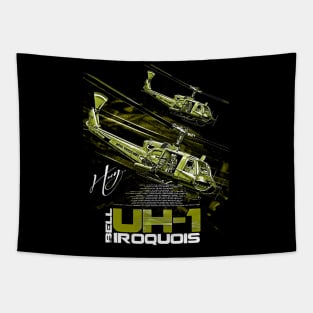 Bell UH-1 Iroquois Helicopter Tapestry