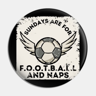 Winged Football Fever Pin