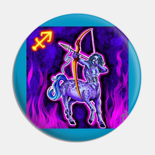 Sagittarius Zodiac Pin by Hazardous-art