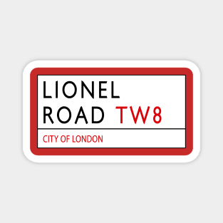 Lionel Road - Street Sign (Brentford) Magnet