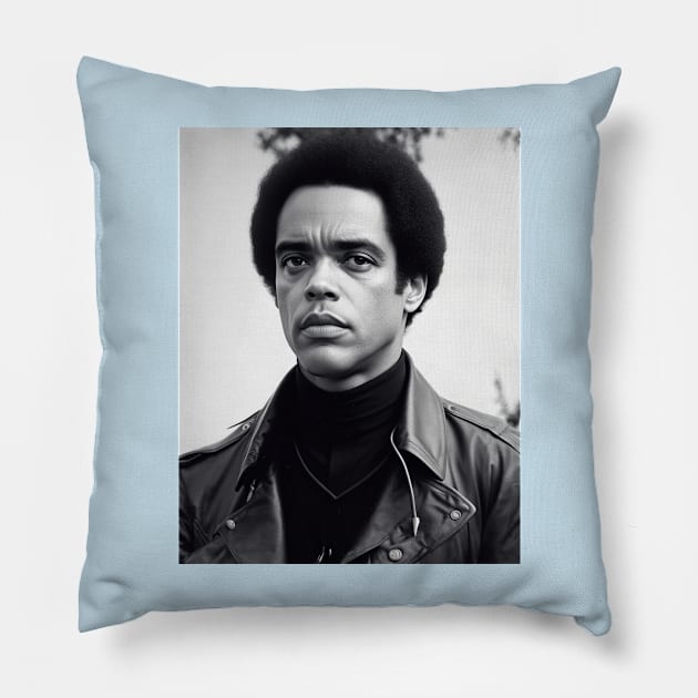 Huey P. Newton Pillow by Moulezitouna