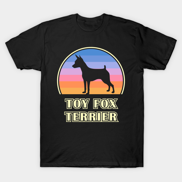 Discover Toy Fox Terrier Vintage Sunset Dog - Toy Fox Terrier - T-Shirt