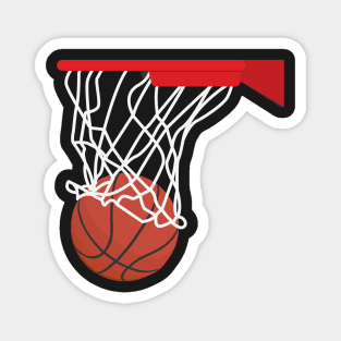 Basket Ball Swoosh Magnet
