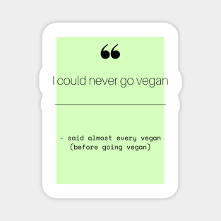 Vegan Quotes Magnet