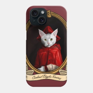 Renaissance Cat - Cardinal Biggles Ximénez (A White Cat) Phone Case