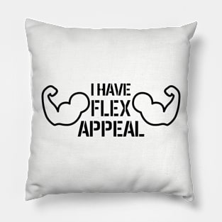 Self Confidence Flex Appeal Gym Motivation Pillow