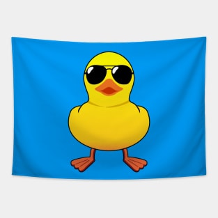 Rubber duck with sunglasses Tapestry