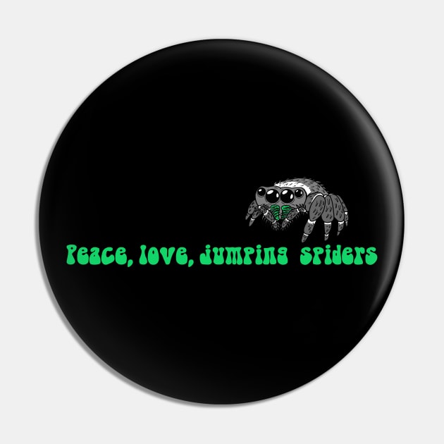 Peace, love, jumping spiders Pin by SNK Kreatures