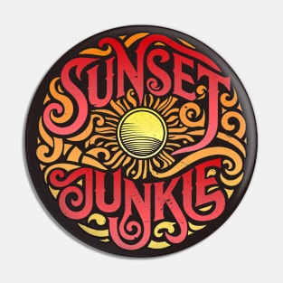 Sunset Junkie Pin