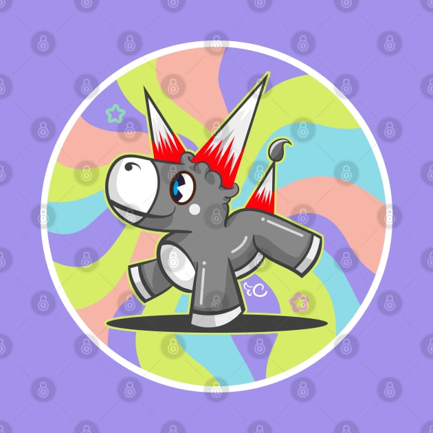 trippy drippy - Cute dark animal donkey by Cocobot