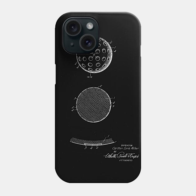 Golf Ball Vintage Patent Drawing Phone Case by TheYoungDesigns
